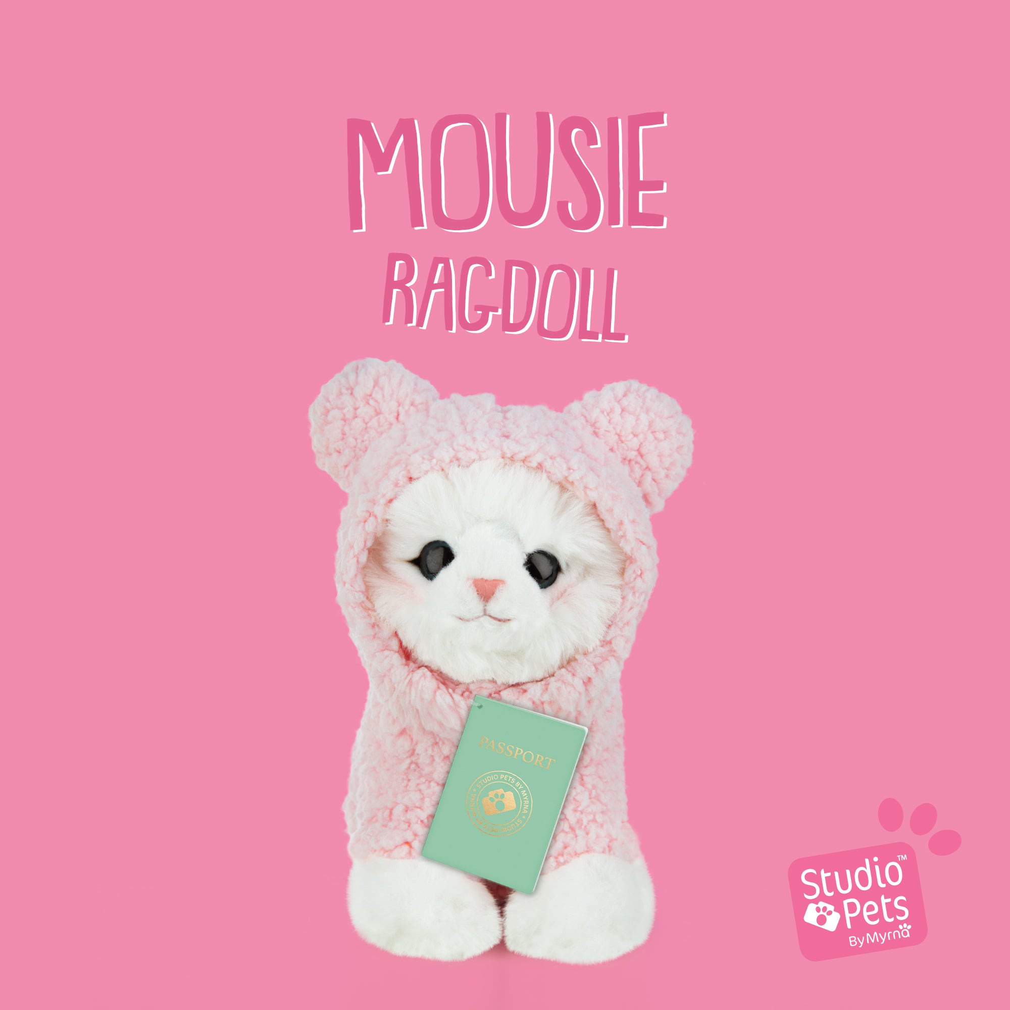 Ontmoet Mousie – Onze Ragdoll Kitten Knuffel van 16 cm