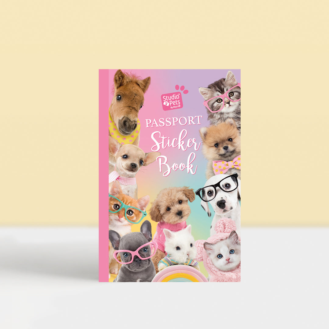 Stickerboek voor Paspoort en Koffertje - Medium Knuffels 16cm
