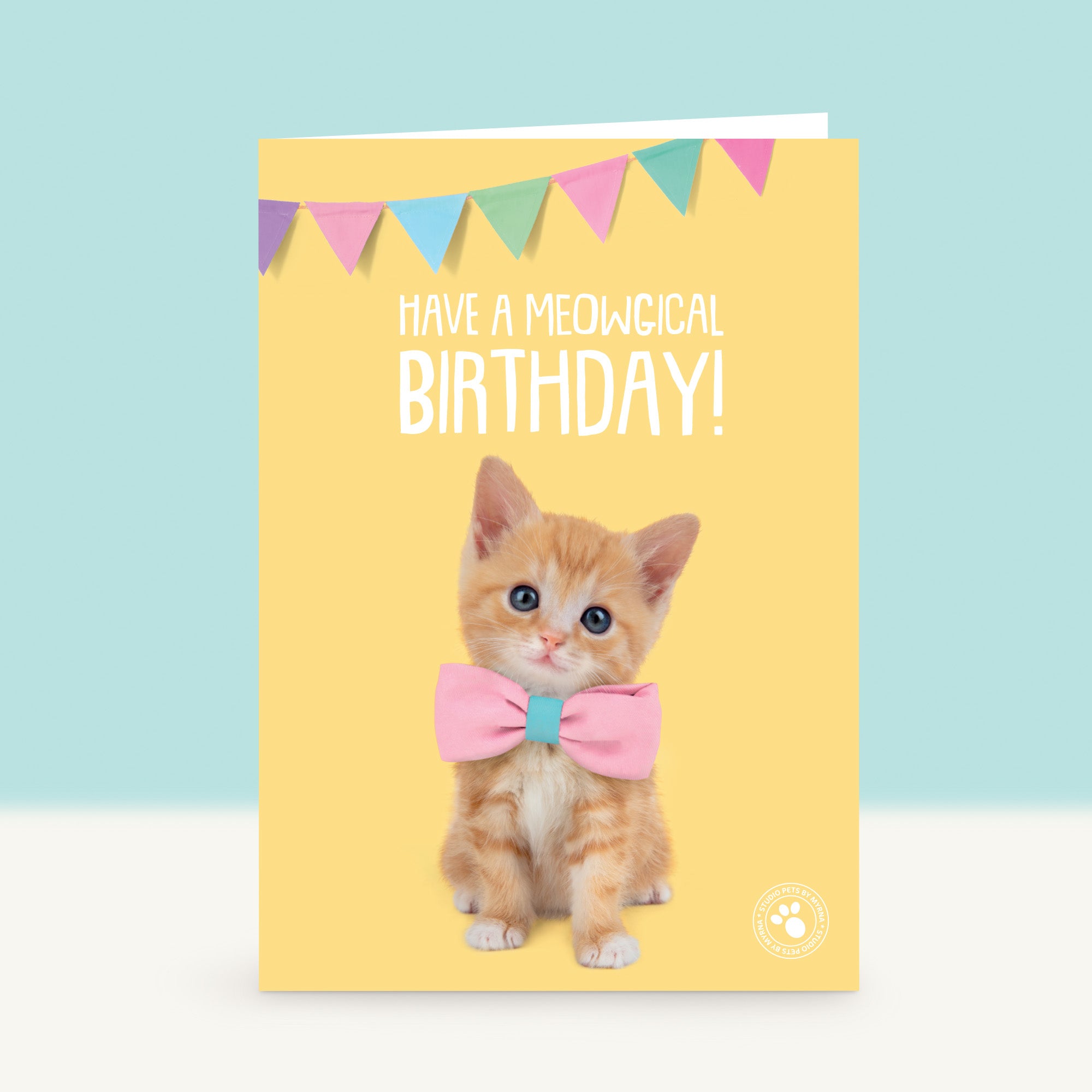 Kitten Verjaardagskaart - Tommy de Rode Kitten
