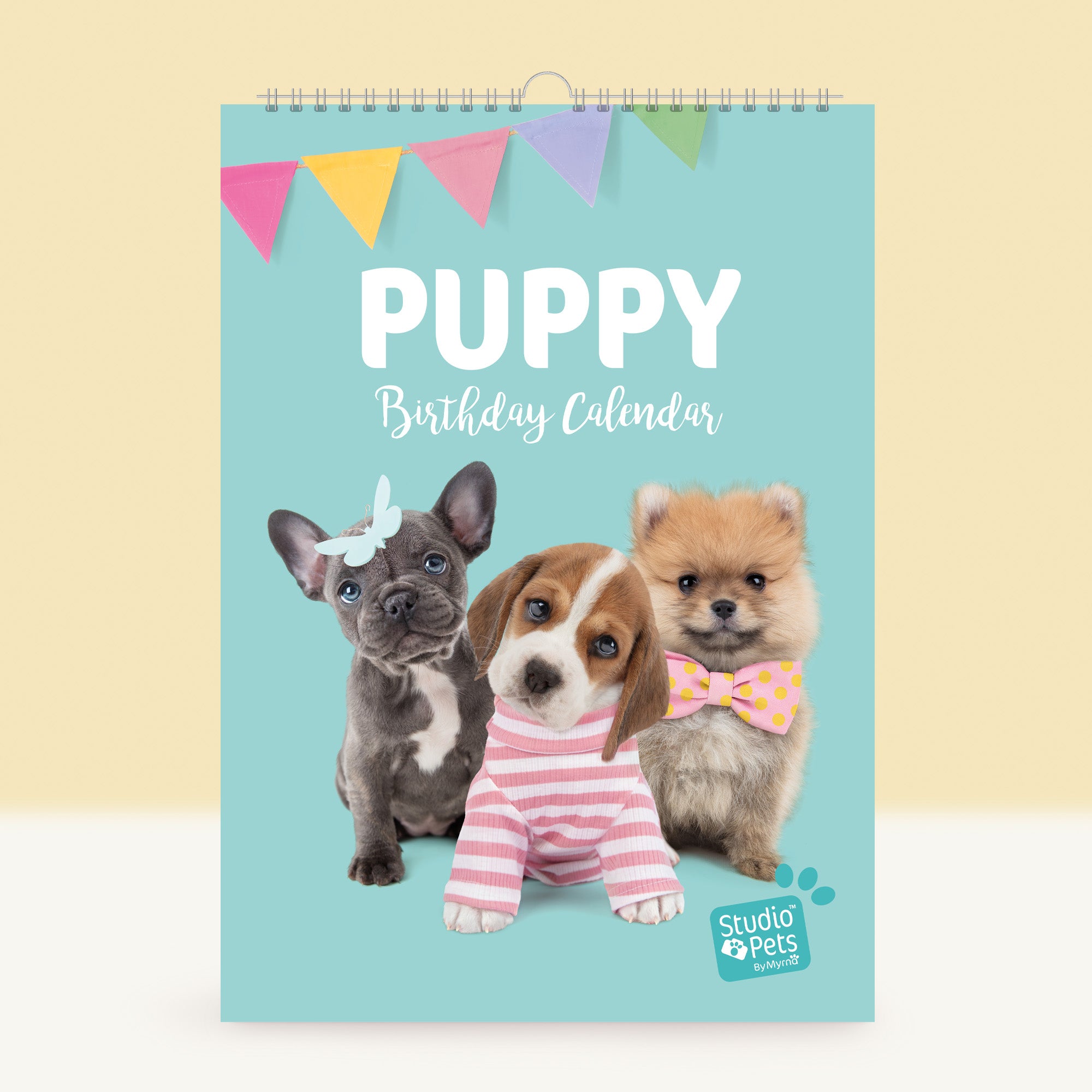 Verjaardagskalender Maandplanner - Puppy Editie