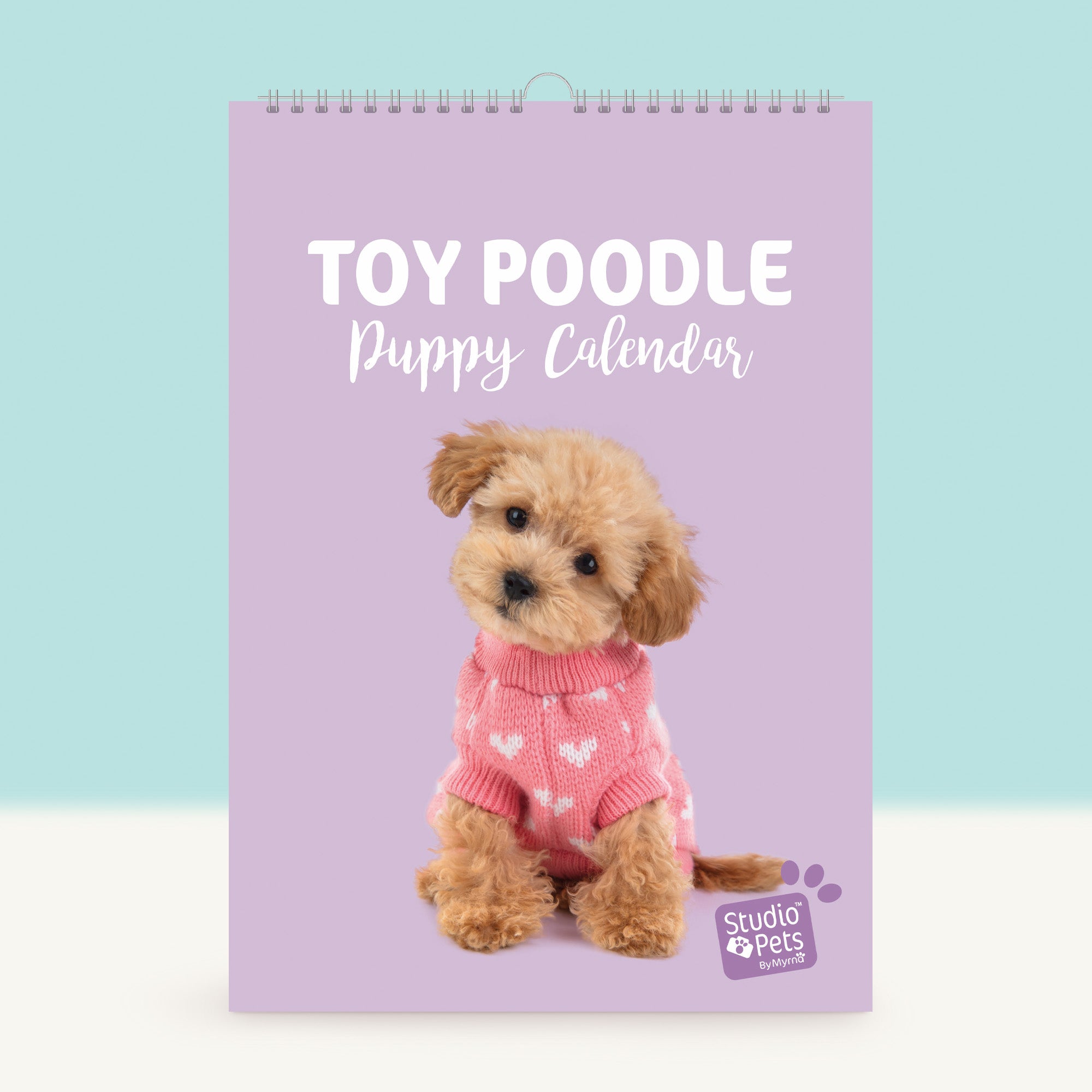 Verjaardagskalender Maandplanner - Toy Poedel Puppy Editie