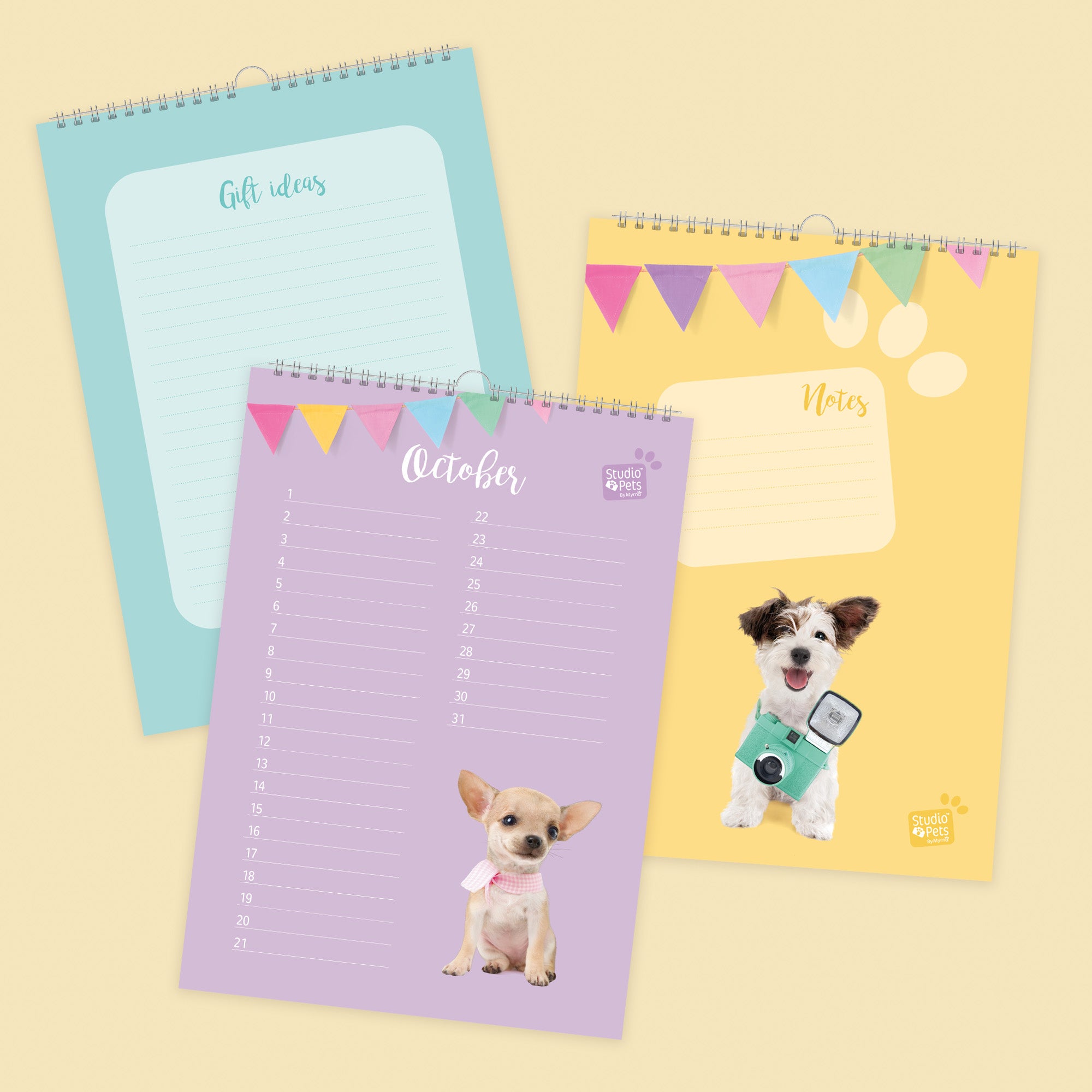 Verjaardagskalender Maandplanner - Puppy Editie