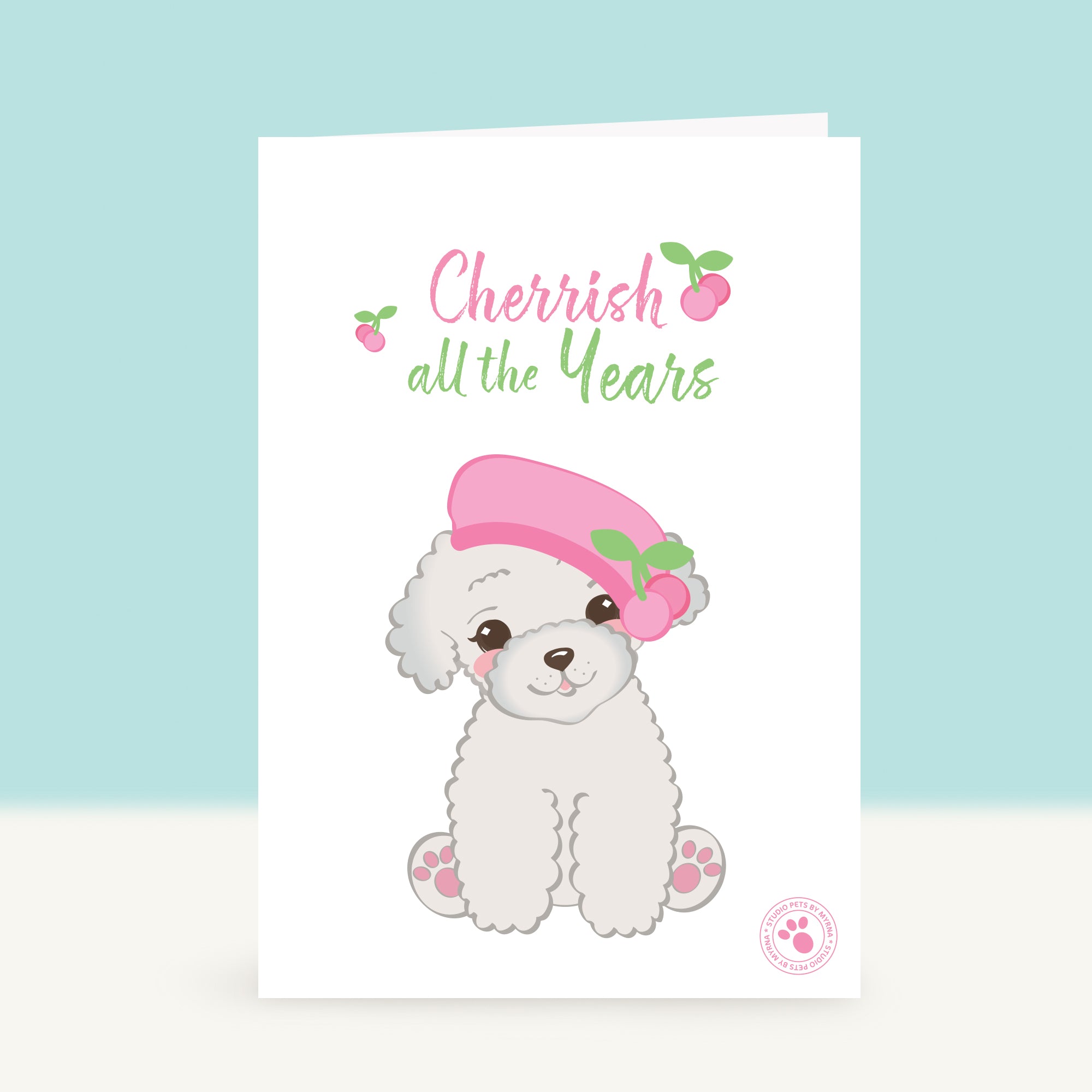 Puppy Verjaardagskaart - Cherrish all the years