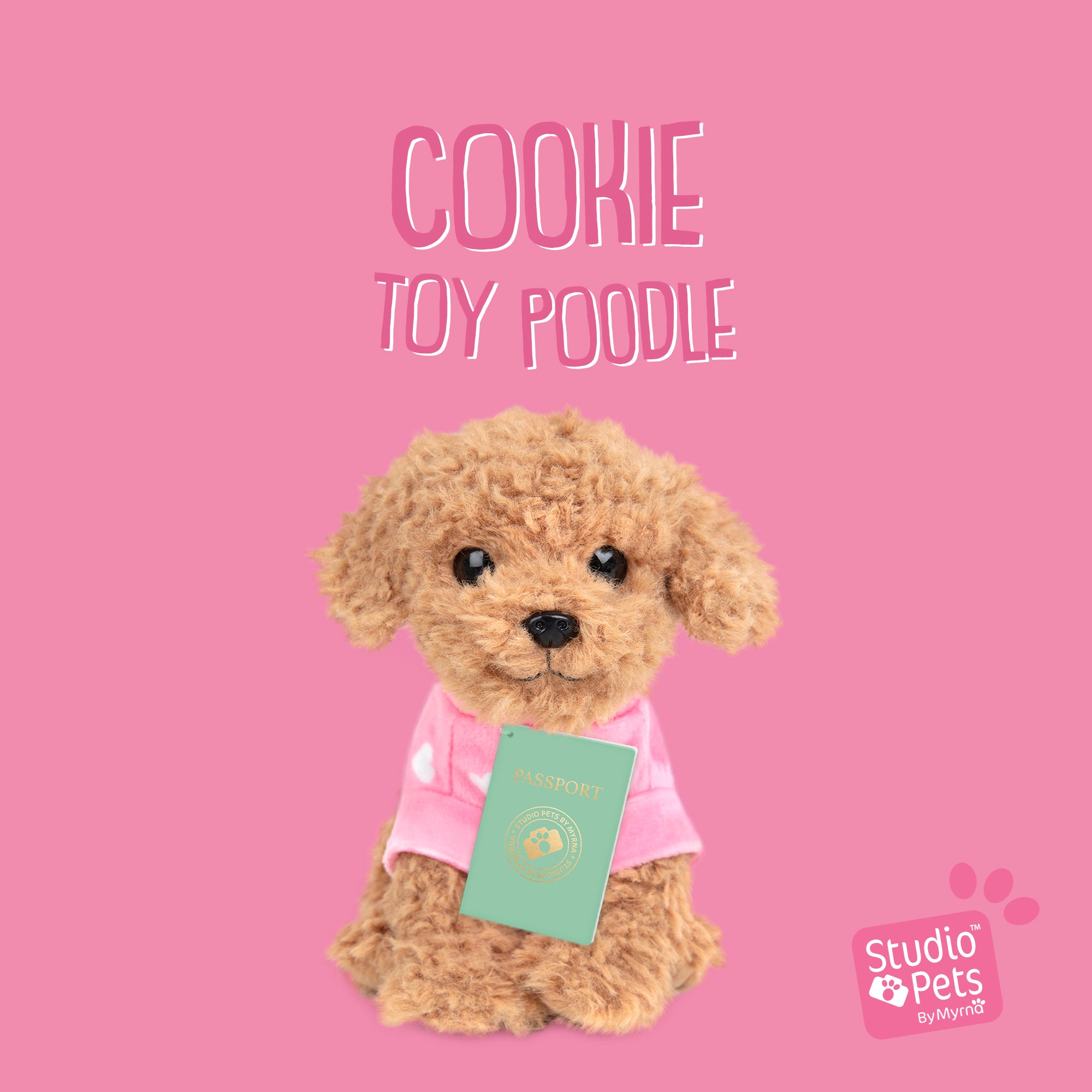 Ontmoet Cookie – Onze Toy Poedel Knuffel van 16 cm